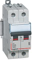Выключатель автоматический Legrand DX3-E 6000 2п 25А D 10кА картинка